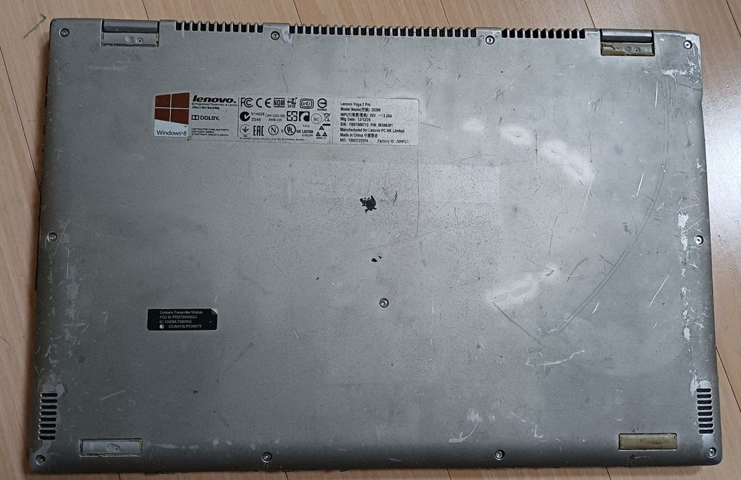 레노버 노트북 i7 4세대 부품용 요가 2 프로 이미지