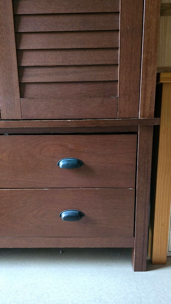 까사미아 입본장 허드슨 2통 판매 원목옷장 서랍장 이미지