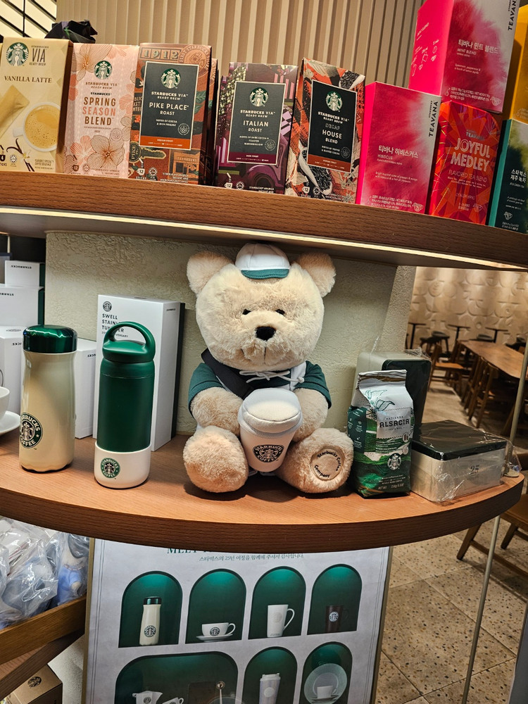 (미개봉)스타벅스 25주년 빅 베어리스타 인형 이미지