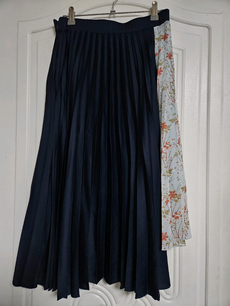 듀엘 DEWL 플리츠 롱스커트 주름치마 안감 콘솔지퍼 이미지