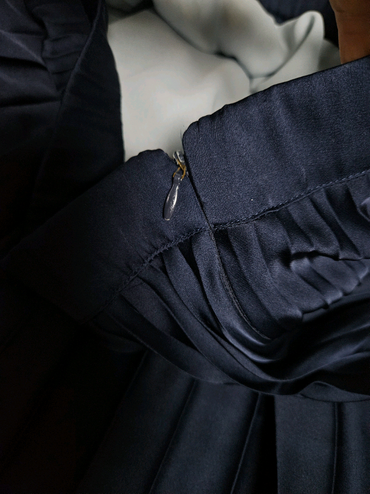 듀엘 DEWL 플리츠 롱스커트 주름치마 안감 콘솔지퍼 이미지