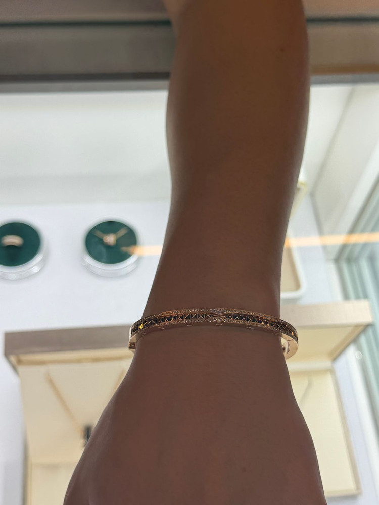 정품 불가리 비제로원 풀파베 팔찌 로즈골드 ML사이즈 이미지