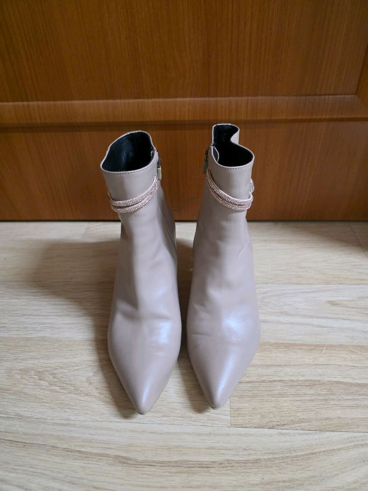 미소페 가쥭 큐빅 징 포인트 앵글부츠(245~250mm) 이미지