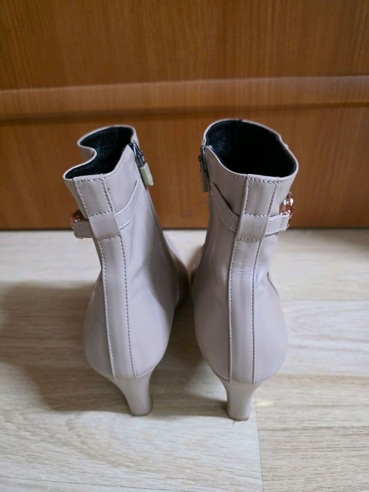 미소페 가쥭 큐빅 징 포인트 앵글부츠(245~250mm) 이미지