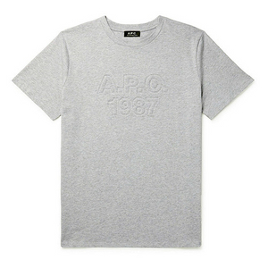 아페쎄 a.p.c / 레이즈로고 반팔티셔츠 그레이 / L