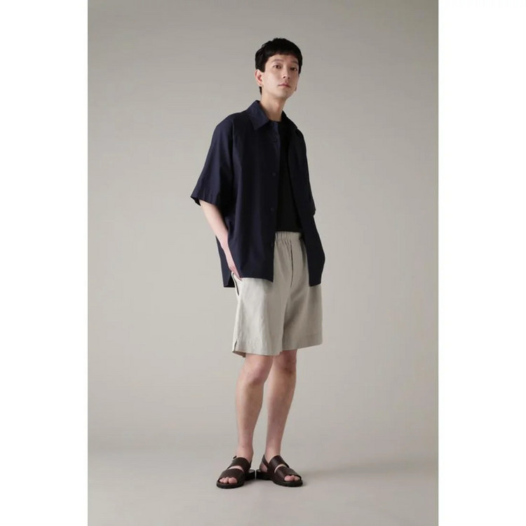 MHL / 오버사이즈 코튼 저지 티셔츠 블랙 / M--5