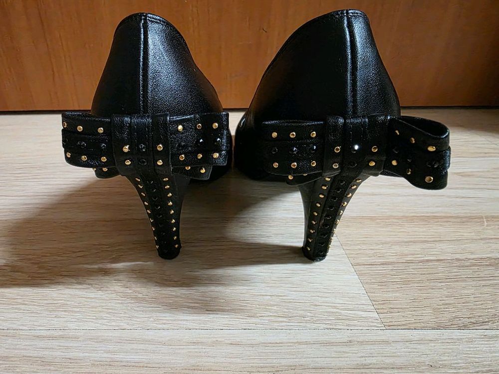 지젤슈즈 맞춤 검정색 펌프스 힐 240mm-거의 새상품 이미지