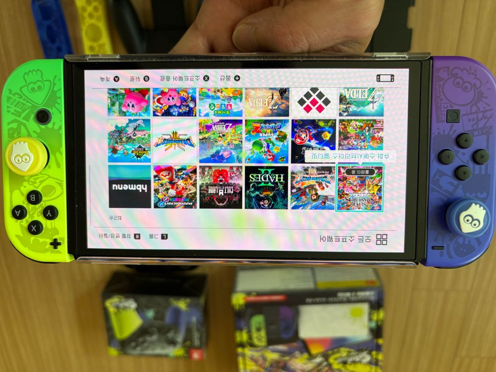 닌텐도스위치 oled 스플레툰에디션 커피 팝니다 512기가 이미지