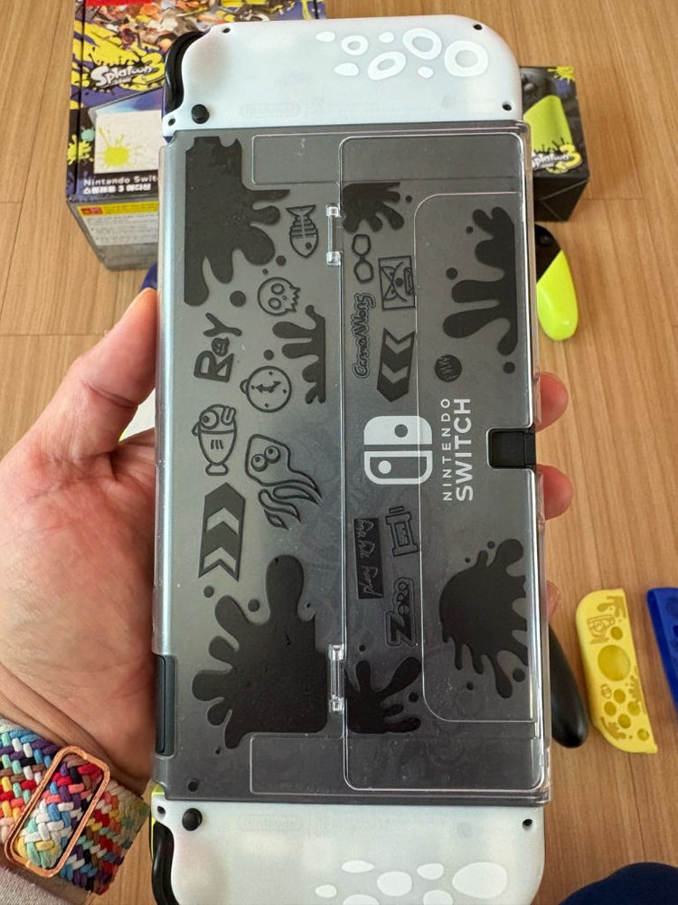 닌텐도스위치 oled 스플레툰에디션 커피 팝니다 512기가 이미지