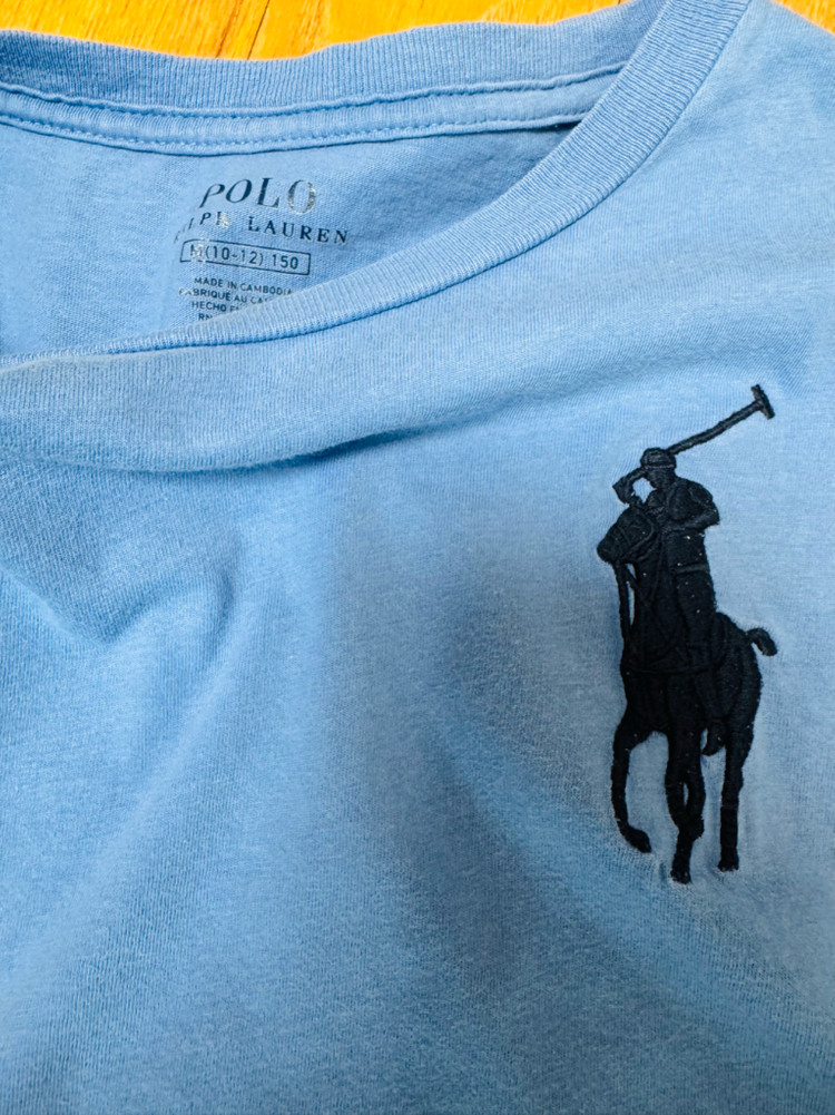 폴로 반팔 티셔츠, 폴로 아동 티셔츠 3벌 일괄 가격--4