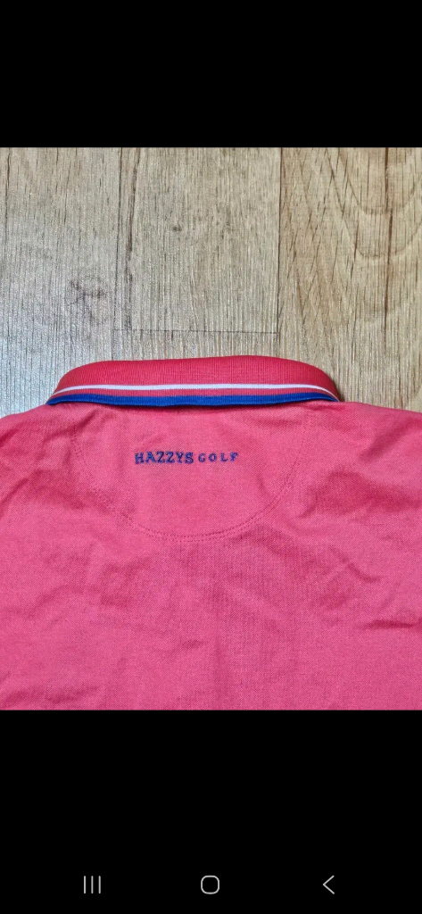 (정품 최상급)헤지스 골프 여성 기능성 핑크 카라티셔츠, 66사이즈--5