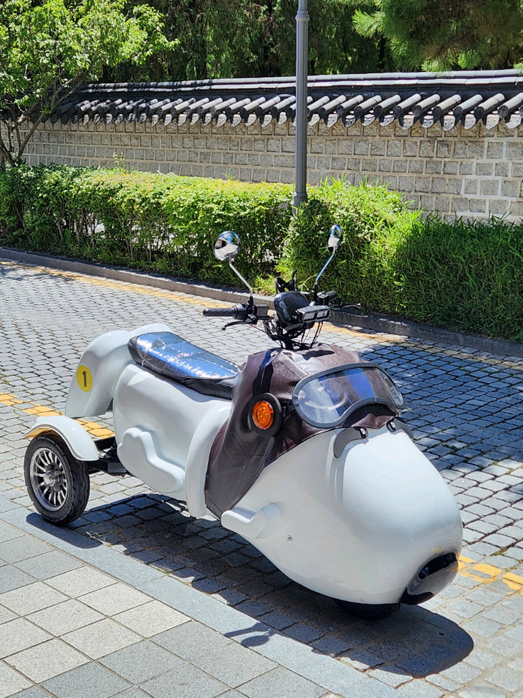 초귀여운 강아지모양 3륜 전동바이크 판매--1