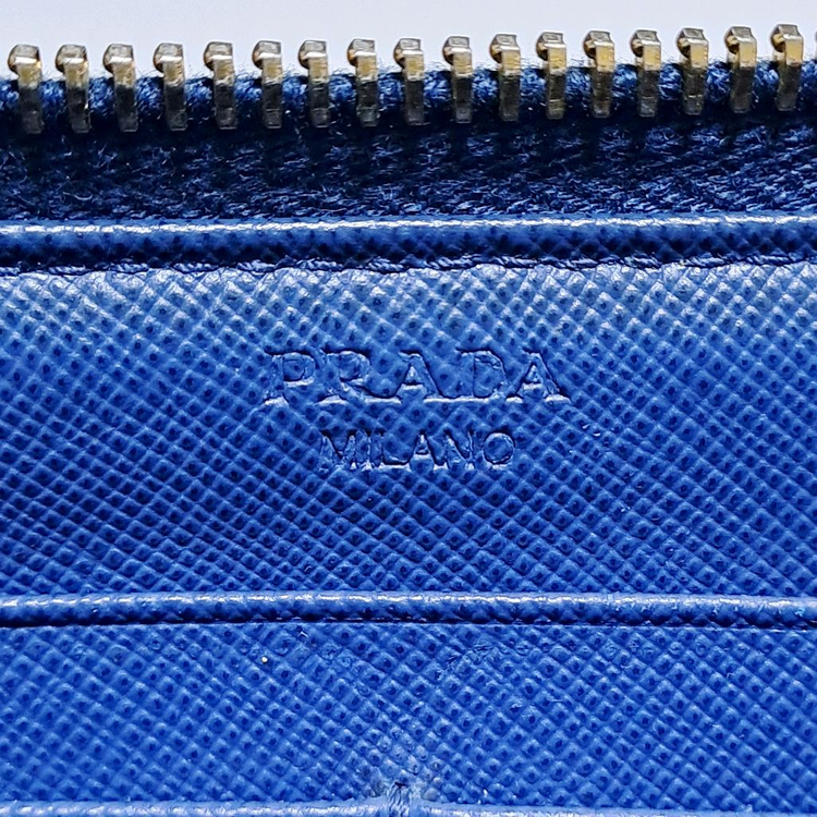 [100%/정품] 프라다 사피아노 지퍼 장지갑 네이비, 프라다지갑,프라다장지갑,프라다지퍼지갑 이미지