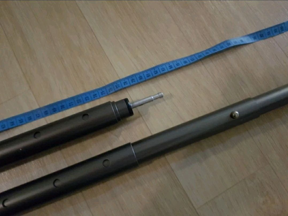 미르카 190cm 국산 슬라이드 조절식 폴대 캠핑 차박 타프 이미지