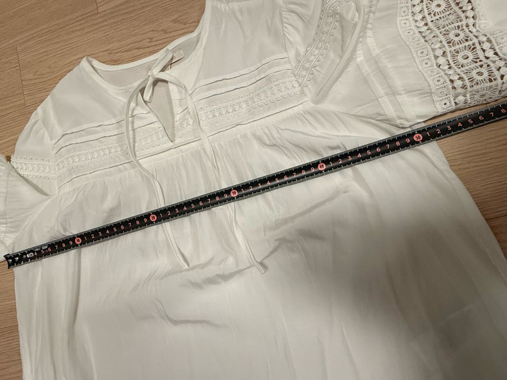 플라스틱아일랜드 레이스 시원한 여름 블라우스 S 445566 사이즈 정도 이미지