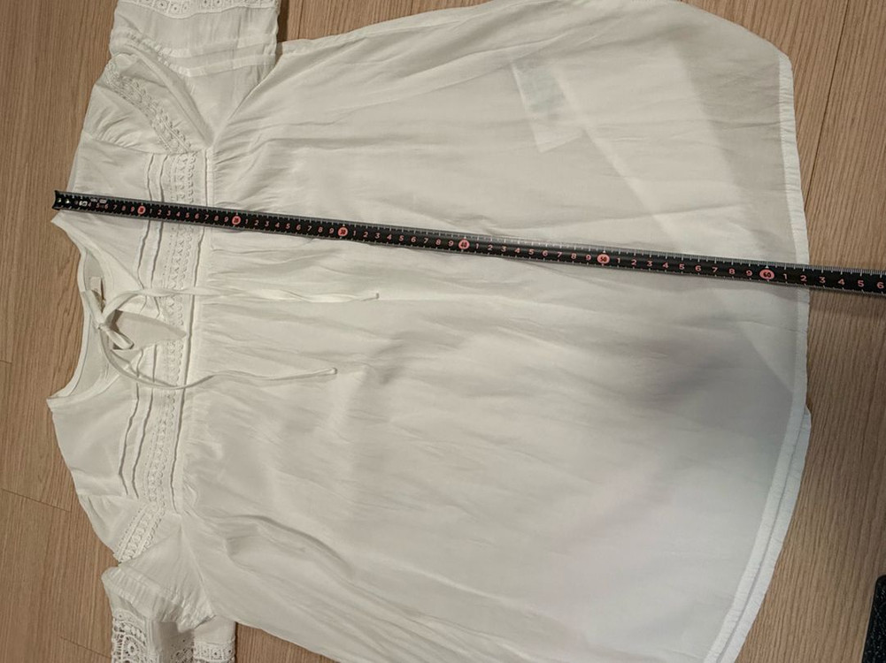 플라스틱아일랜드 레이스 시원한 여름 블라우스 S 445566 사이즈 정도 이미지