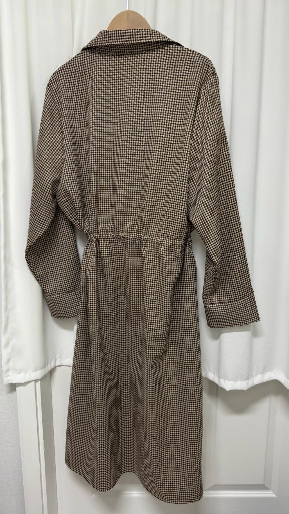 [새상품] 어거스트플랜 체크 롱 원피스 XL 이미지