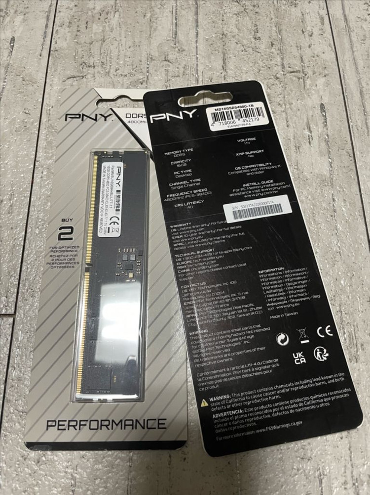 제이씨현 정발 DDR5 PNY 16 GB 이미지