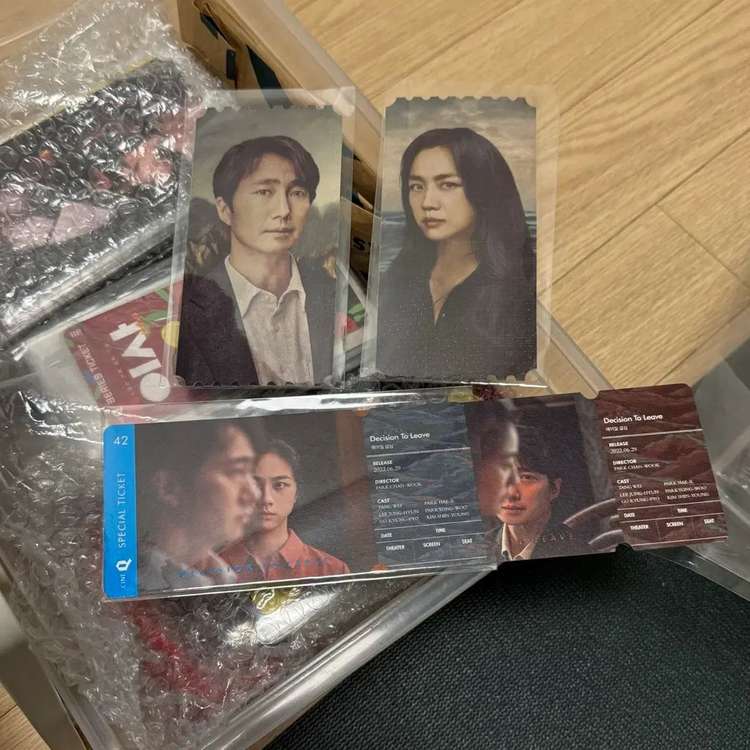 헤어질 결심 오리지널티켓 오티 스페셜티켓 필름마크포스터 박찬욱탕웨이영화 이미지