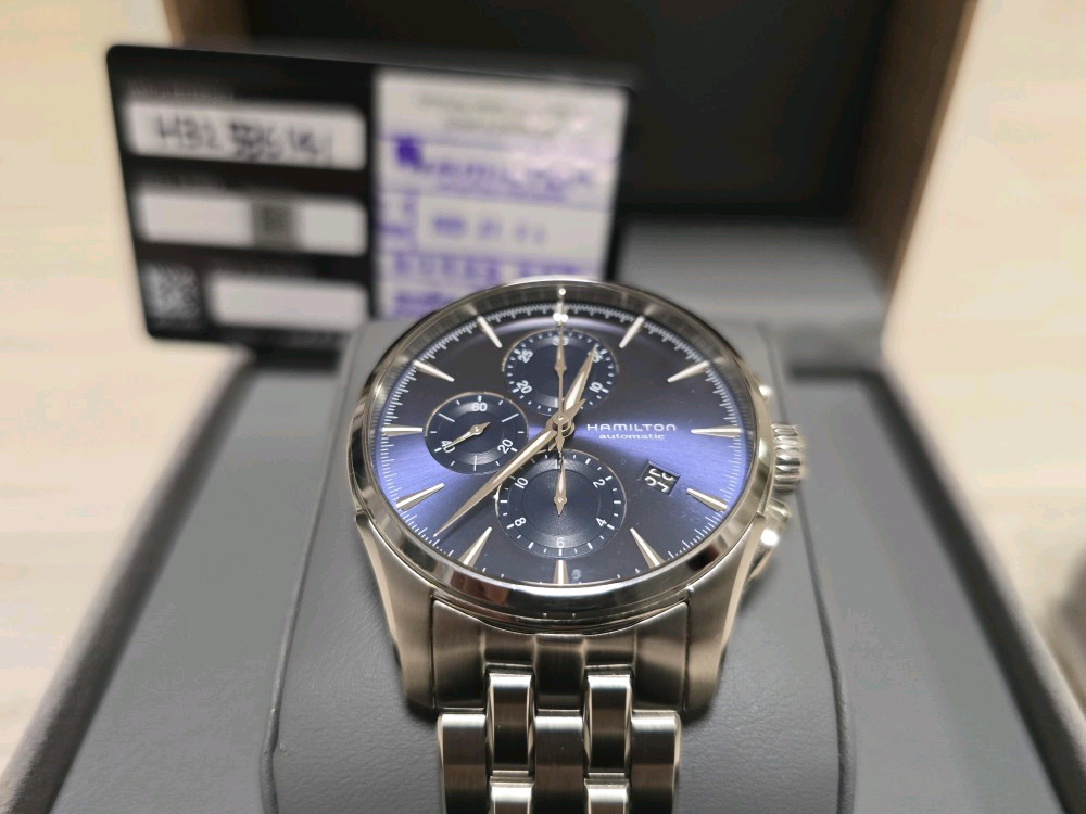 해밀턴 재즈마스터 크로노 청판 오토백화점 성골 풀셑 이미지