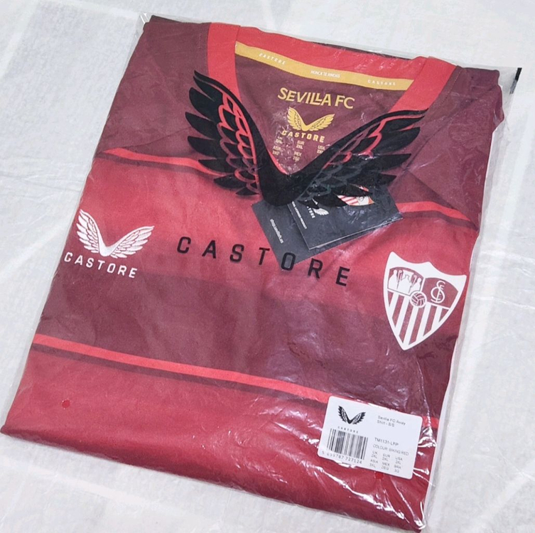 (새상품/3XL)세비야 어웨이 유니폼 축구 저지 캐스토어 반팔 티셔츠 스페인 라리가 이미지
