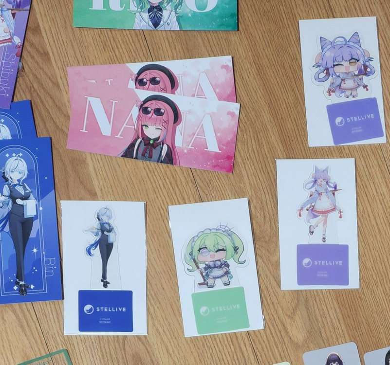 스텔라이브 애니플러스 특전및타로카드 이미지