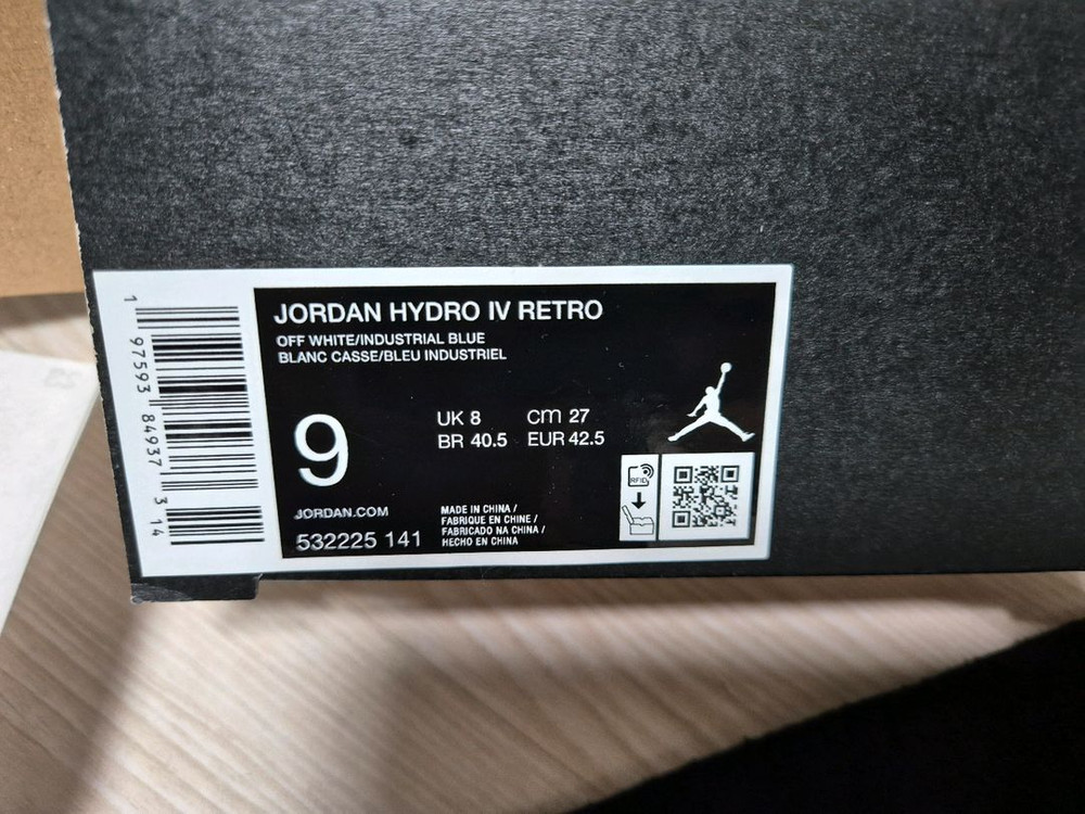 조던 하이드로4 나코탭 새상품 판매합니다 이미지