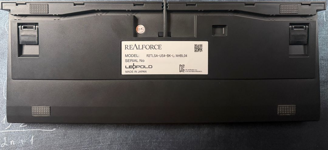 리얼포스 R2 TLSA 저소음 균등 45g (APC 지원) 판매 이미지