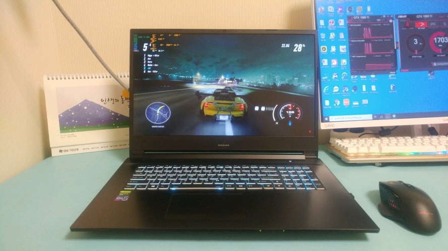 한성 17.3인치 게이밍 노트북/GTX1660Ti 이미지
