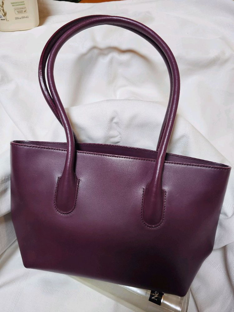 [S급 정품] 훌라(FURLA) 이태리 가죽 숄더백 - 버건디 컬러 이미지