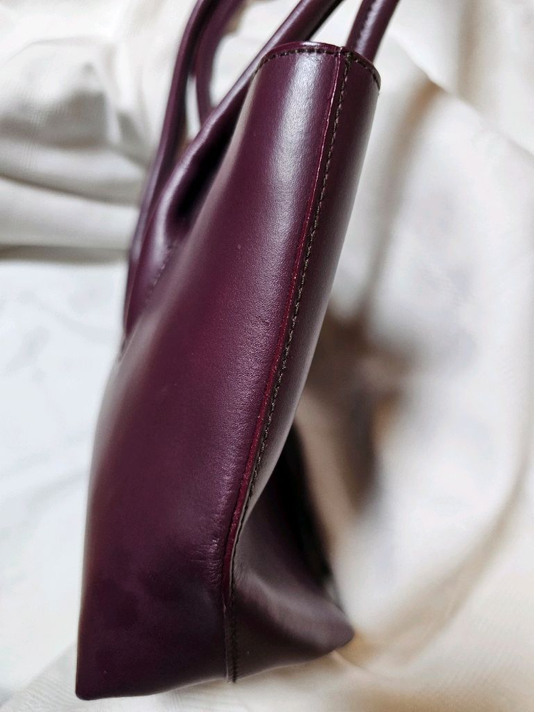 [S급 정품] 훌라(FURLA) 이태리 가죽 숄더백 - 버건디 컬러 이미지