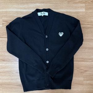 꼼데가르송 PLAY 블랙 가디건 M