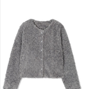 (새상품) yuje 유제 퍼자켓 그레이 S