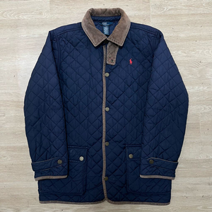 폴로 랄프로렌 보이즈 스몰포니 코듀로이 카라 퀼팅자켓 [네이비] L 이미지