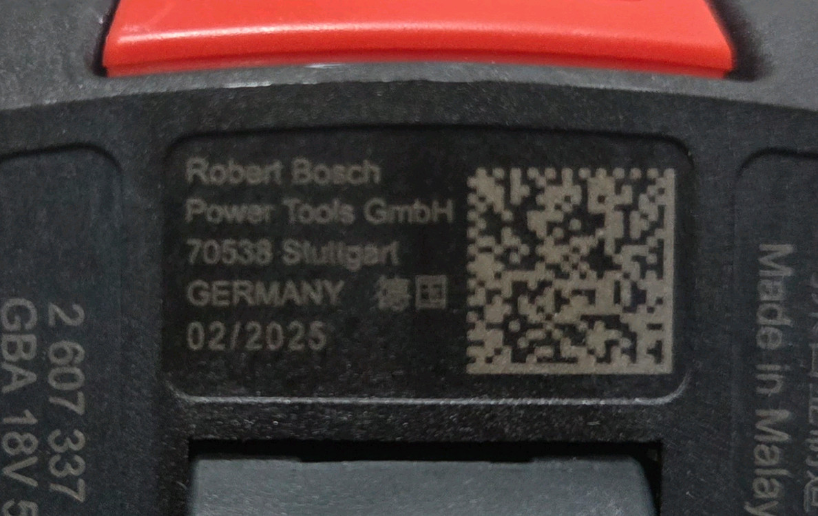 보쉬 정품 배터리 5.0 미사용 보관품 이미지