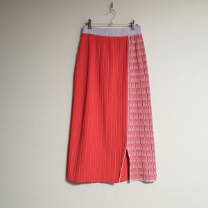 시스템 system 컬러 블록 니트 스커트 프리사이즈