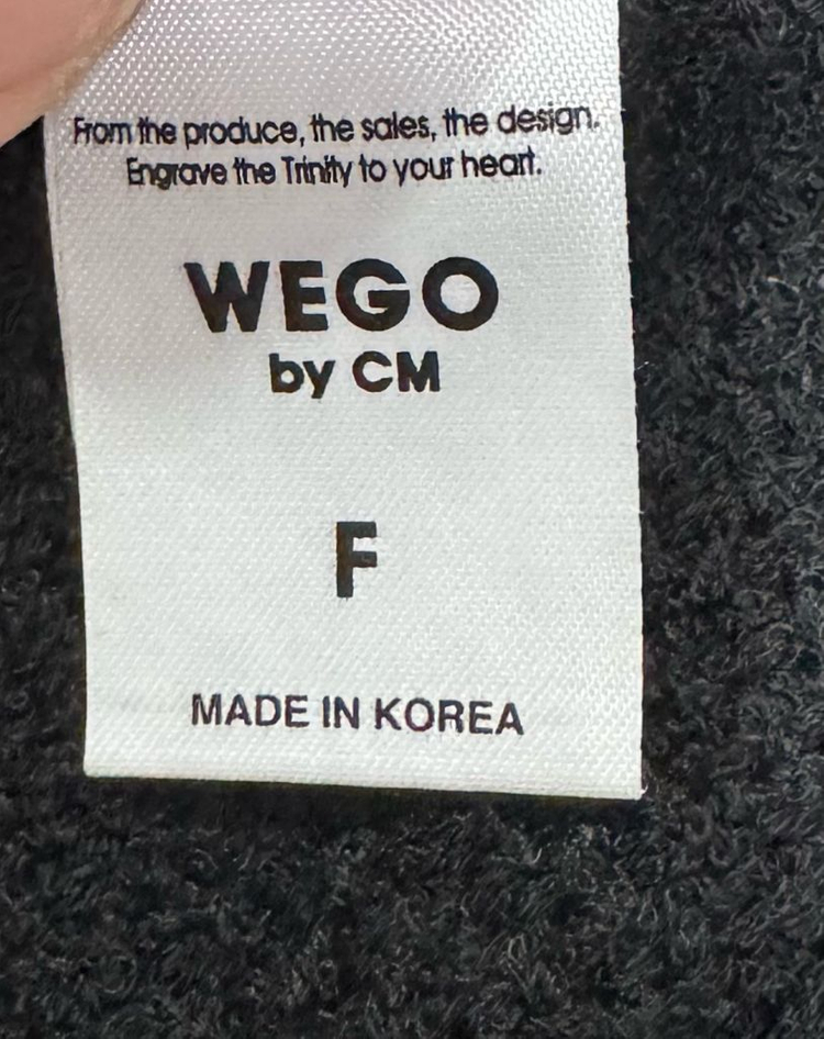 [새상품] WEGO 위고 블랙 니트 조끼 베스트 이미지