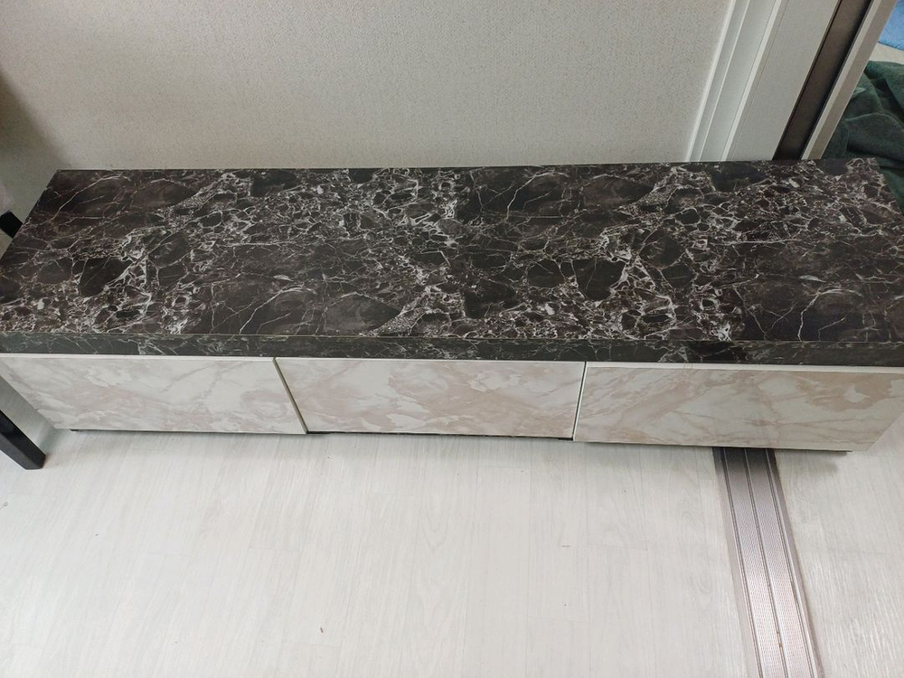 TV다이3개 2인용원목식탁 이미지