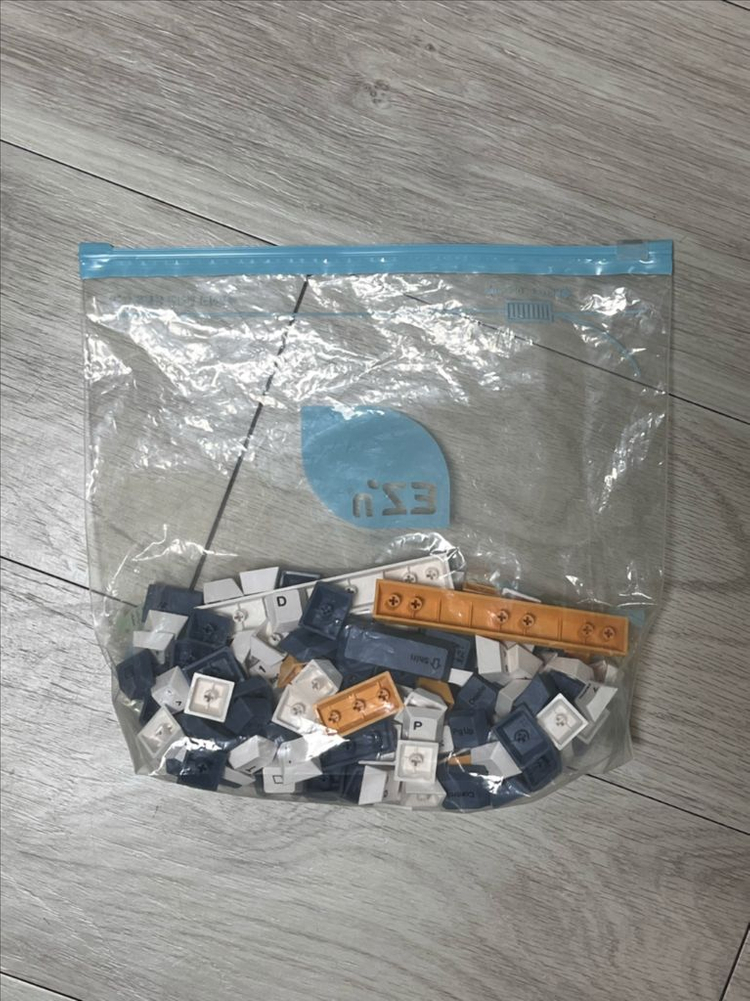 사오파오 빈티지블루2 키캡 PBT 체리 영어각인 화이트 143 이미지