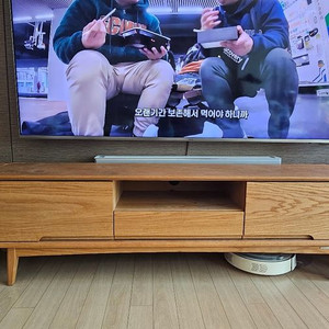 Bins70 오크원목 TV 장식장 셋트 팝니다. 이미지