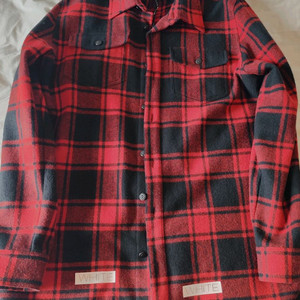 오프화이트 플란넬 체크 셔츠 이미지