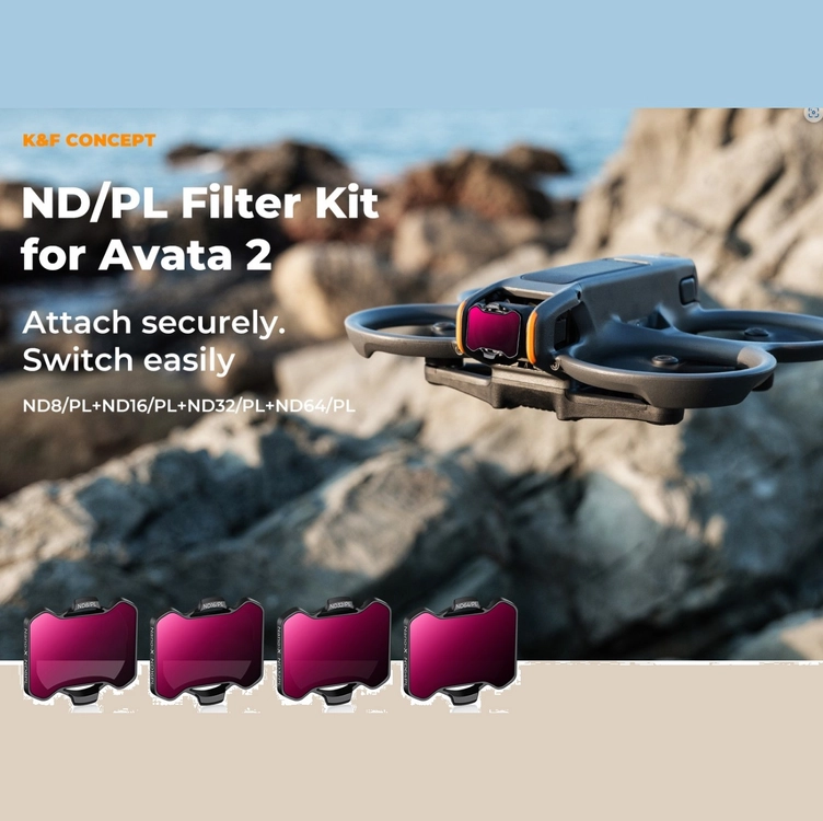 K&F Concept DJI 아바타 2 (Avata) 드론용 ND/PL 2in1 필터 키트 (새상품) 2295 이미지