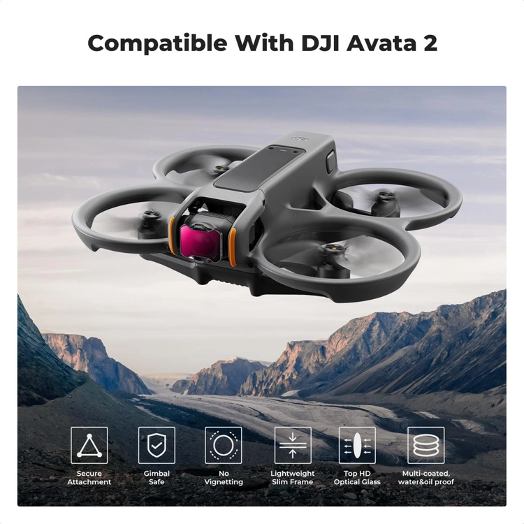K&F Concept DJI 아바타 2 (Avata) 드론용 ND/PL 2in1 필터 키트 (새상품) 2295 이미지