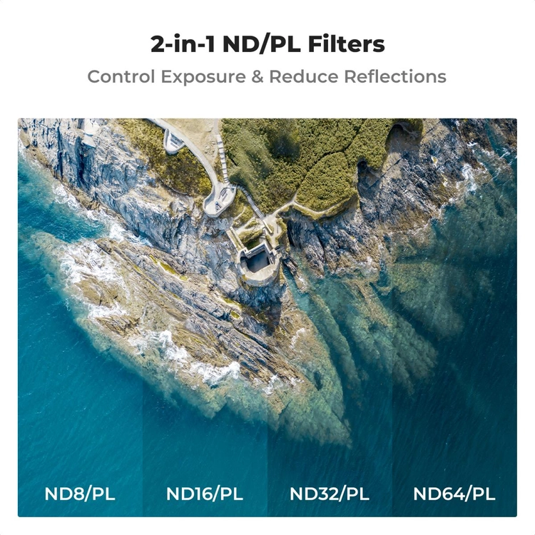 K&F Concept DJI 아바타 2 (Avata) 드론용 ND/PL 2in1 필터 키트 (새상품) 2295 이미지