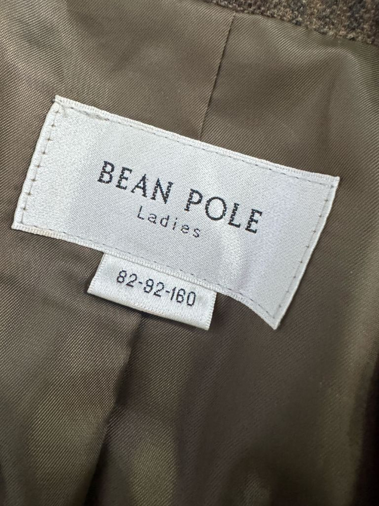 여성 빈폴 레이디스 양가죽 배색 캐시미어 혼용 체크 자켓 S 이미지