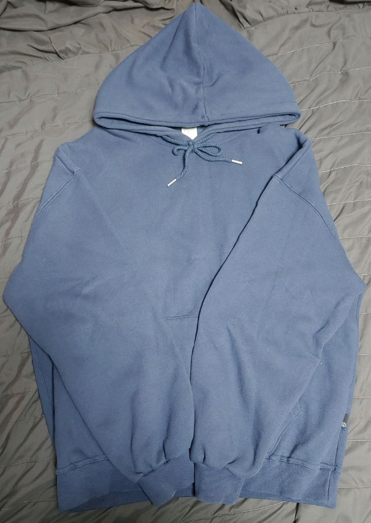 제멋 로그 오버핏 기모 후드 네이비 이미지