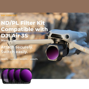 K&F Concept DJI Air 3S 드론용 2-in-1 필터 키트 (새상품) AGC Glass (2340)