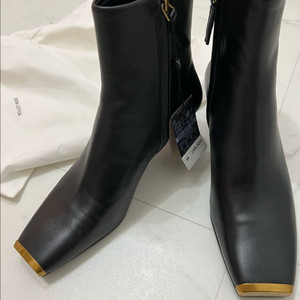 새상품! 마시모두띠 가죽 메탈 사각코 앵클부츠 5cm _240 이미지