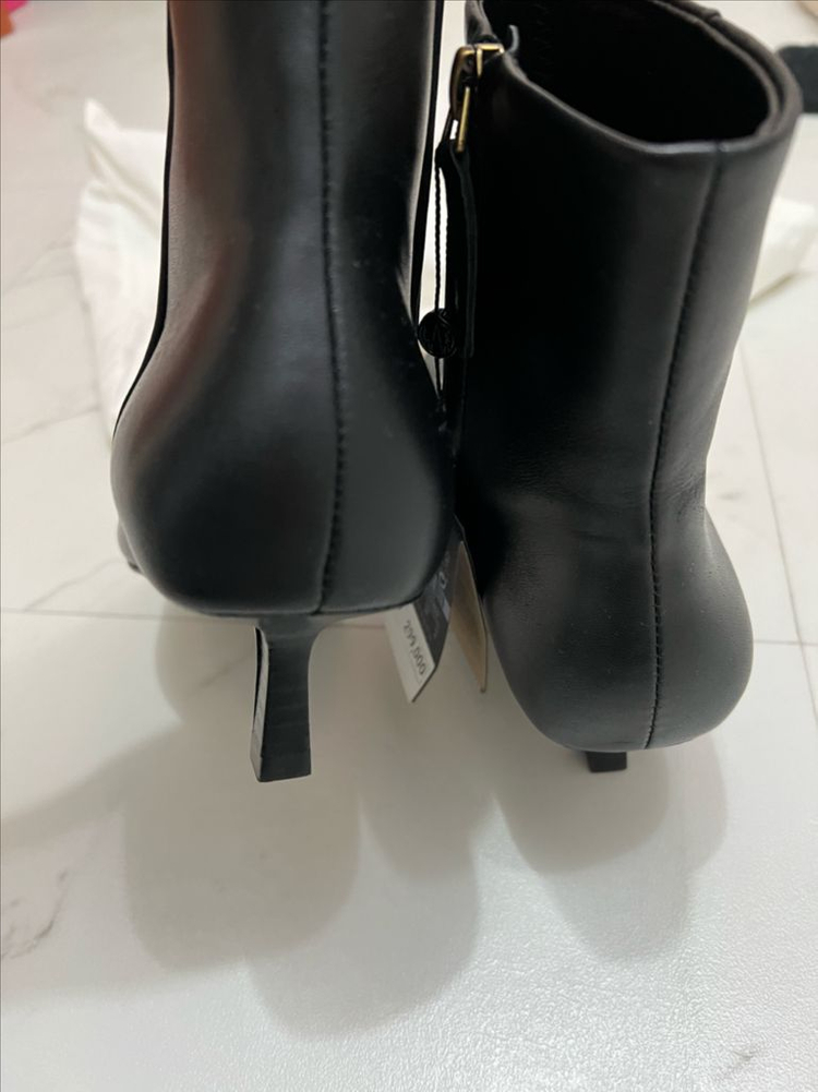 새상품! 마시모두띠 가죽 메탈 사각코 앵클부츠 5cm _240 이미지