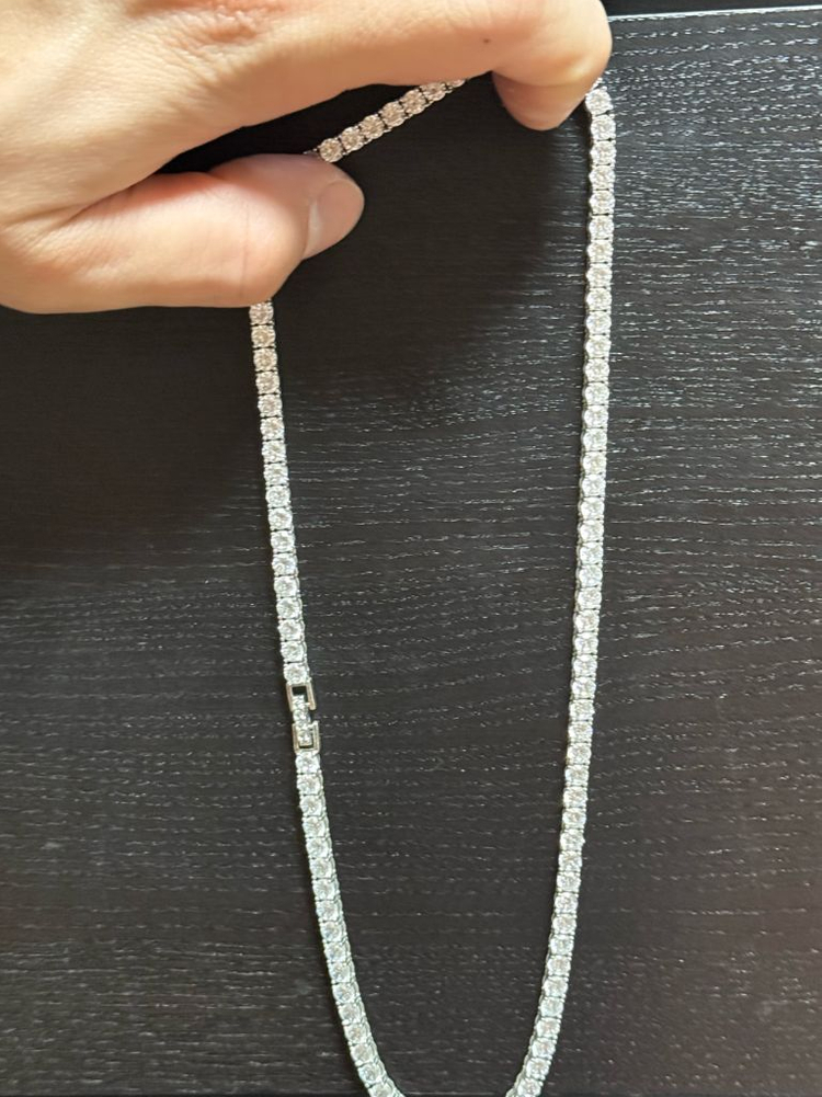 4mm 테니스체인 목걸이 45cm ㅍㅍ 이미지